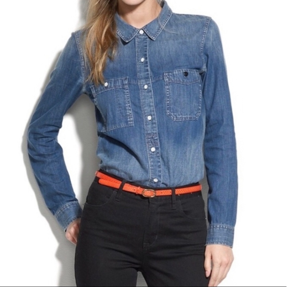 Madewell Chambray Button Down Work Shirt